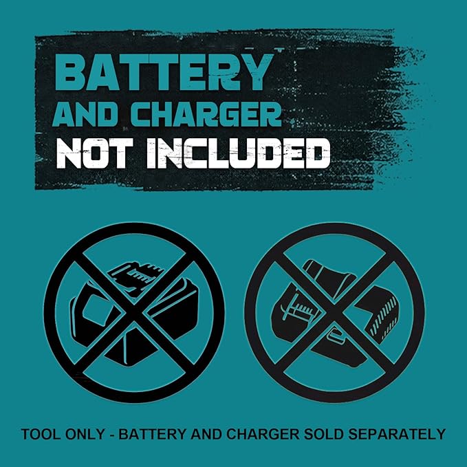 LIVOWALNY Cordless Heat Gun Compatible with Makita 18V Battery (Tool Only) LCD Digital Display - 350W 122℉-1022℉ Adjustable Portable Battery Powered Hot Air Gun for Shrink Tubing Crafts Vinyl Wrap
