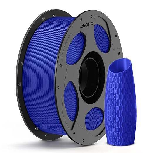 ANYCUBIC PLA 3D Printer Filament, 3D Printing PLA Filament 1.75mm Dimensional Accuracy +/- 0.02mm, 1KG Reusable Spool (2.2 lbs), Blue