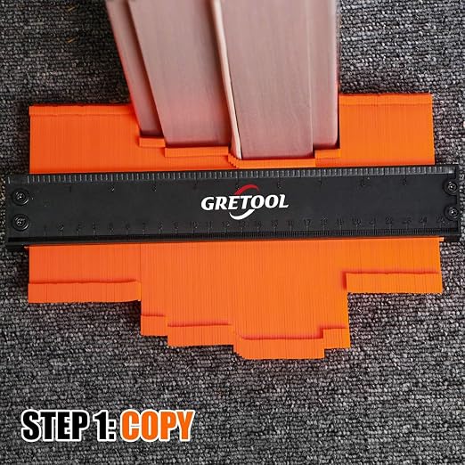 Contour Gauge (10 inches) Contour Tool with Adjustable Lock, Precise Shape replicator, Household Tool, Woodworking Tool, Christmas Gift (GTL-10)