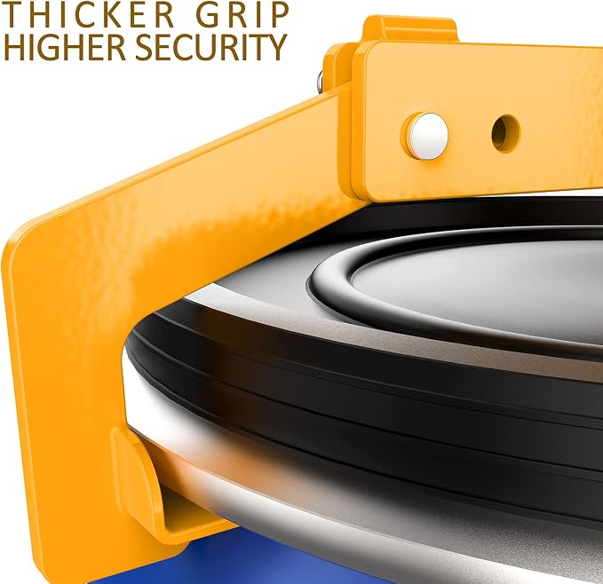 Vertical Drum Clamp - Lifter for 55 Gallon Steel & Plastic Drums - One Clamp Fits All - 1100 Lbs Capacity