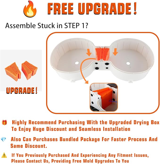Upgraded Central Drying Box Accessories Compatible with Howarx AMS Lite Enclosure(1 Pair)