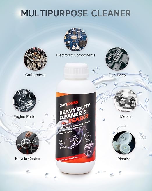 3L Ultrasonic Cleaner Machine & 34 fl oz Ultrasonic Cleaning Solution 1:10 Dilution