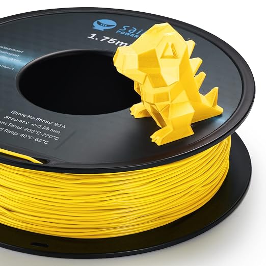 SainSmart Neon Color TPU, 1.75mm Flexible TPU 3D Printer Filament 800g, Dimensional Accuracy +/- 0.05 mm, Neon Yellow