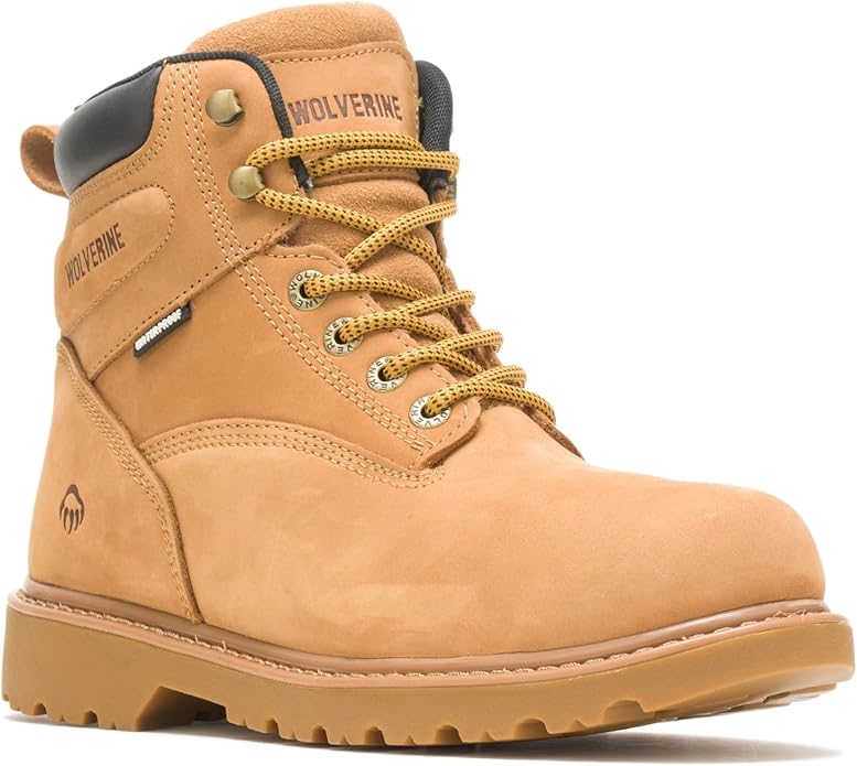 Wolverine Men’s Floorhand Waterproof 6” Steel-Toe Work Boot