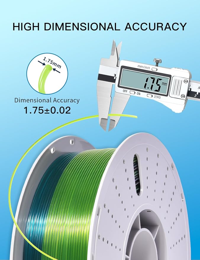 PINBALL PETG Rainbow 3D Printer Filament 1.75mm, Multicolor Translucent PETG Filament, Accuracy +/- 0.02 mm, 1kg Spool (2.2lbs), Dreamland Color