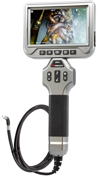 Triplett BR510 Waterproof High Definition Borescope with 360° Articulating Camera