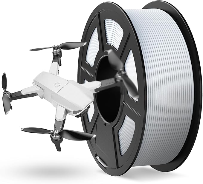 JAYO Rapid Matte PETG Filament 1.75mm White 1.1KG, High Speed 30-600mm/s 3D Printer Filament, High Toughness & Impact Resistance, 1.1kg Spool(2.4lbs)