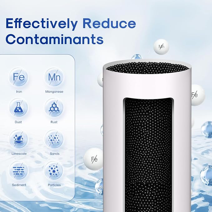 ICEPURE 5 Micron 10" x 4.5" RFN10BB-SZ Whole House Iron & Manganese Reduce Water Filter Replacement for FM15B, WD-WF10F, RFFE10-BB, 10-Inch, 1 Pack