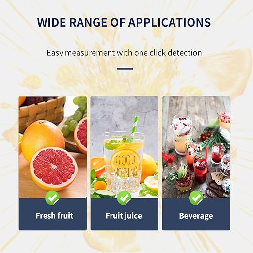 High Precision Digital Brix Refractometer with ATC for Sugar Content Test 0-55% Brix Tester Brix Meter for Drinking Water Beverage Fruit Juice