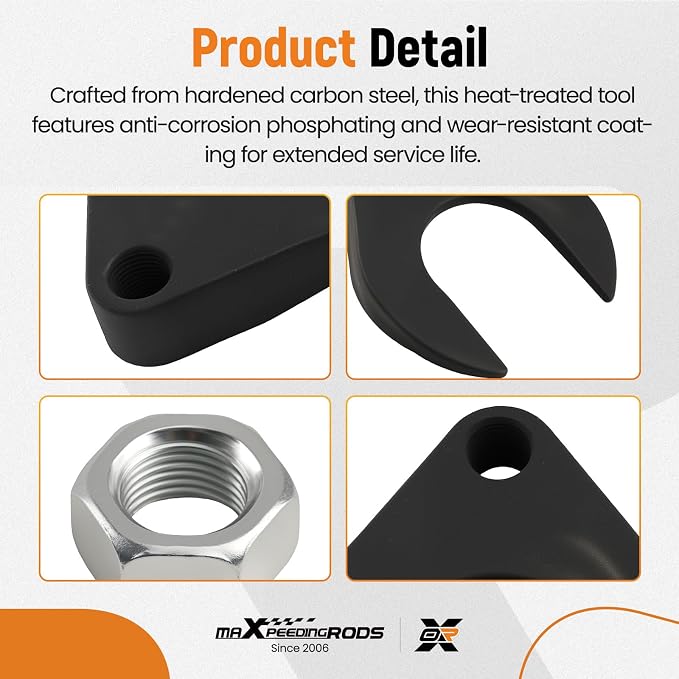 maXpeedingrods Inner CV Axle Removal Tool 48mm with Nut for Ford Taurus & Mercury Sable, Front Wheel Drive Axle Pulley Attachment for Slide Hammers with 5/8"-18 Threads, CV Joint Axle Removing Tool