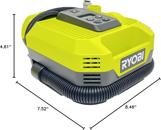 Ryobi 18V ONE+ DUAL FUNCTION DIGITAL Inflator/Deflator, PCL031B | Battery and Charger Sold Separately