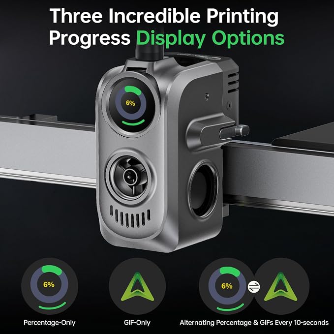 BIGTREETECH Creator KNOMI Hi Perfectly for Creality Hi Combo 3D Print Head, Plug and Play, Support Real-Time Print Monitoriing with Knomi UI, Customizable Colors and GIFS