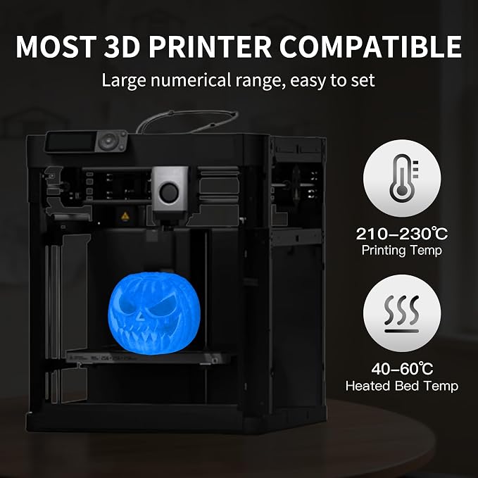 RAMBERY Glow in The Dark Blue 3D Printer Filament Luminous PLA Filament 1.75mm 3D Printing Filament Fit Most FDM Printers, 1kg(2.2lbs)/Spool