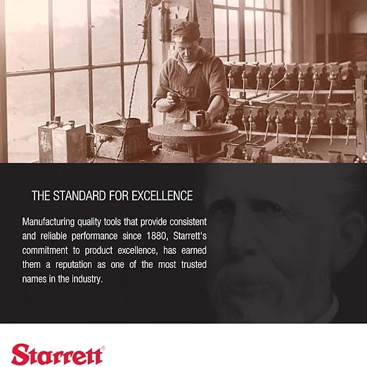 Starrett Telescoping Gage with Hardened and Ground Contacts - Ideal for Determining True Size of Holes, Slots and Recesses - 3-1/2-6" Range, 12" Length - 579F-12