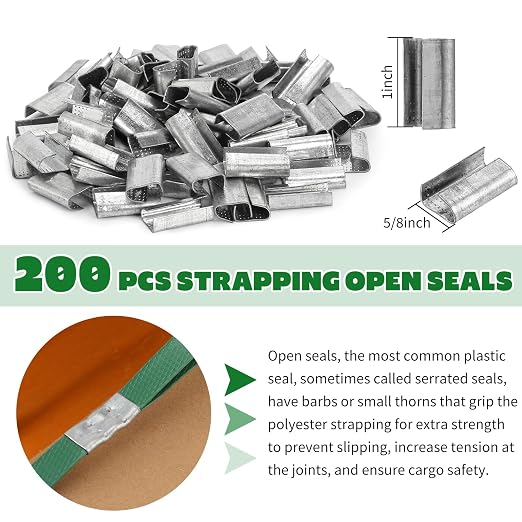 Heavy Duty Packaging Strapping Banding Roll - Green Polyester PET Industrial-Grade, 850' x 5/8" x 0.035" Pallet Strap Coil - 1400 lbs Break Strength Packaging Strapping Banding for Packing