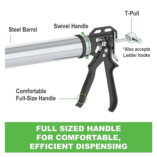 Albion Engineering B12B30 B-Line Manual Bulk Caulking Gun, 30 oz, 12:1 Drive