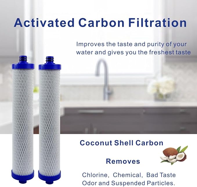 Replacement Filter Set With Membrane compatible for WHER12 and WHER18 Reverse Osmosis System