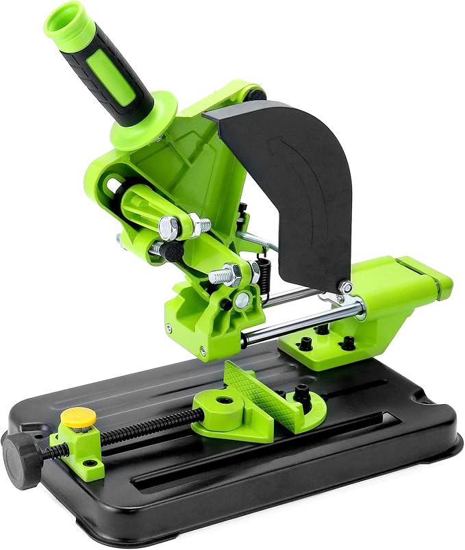 QWORK Angle Grinder Bracket, Adjustable 45 Degree Clamp Angle Grinder Holder Bracket, Universal Polishing Machine Pull Rod Angle Grinding Machine Stand for 100, 125 or 150 Angle Grinder