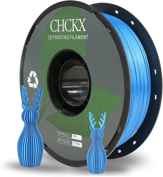 PLA 3D Printer Filament, Dimensional Accuracy +/- 0.02 mm, 1 kg Spool(2.2lbs), 1.75 mm，Sky Blue