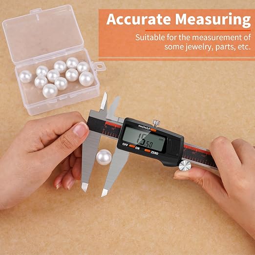 Digital Caliper 12 Inch,HARDELL Caliper Measuring Tool with Large LCD Screen,Electronic Digital Vernier Caliper Auto-Off Feature,Inch/MM/Fraction,Digital Ruler for 3D Printing/Jewelers/Woodworkers