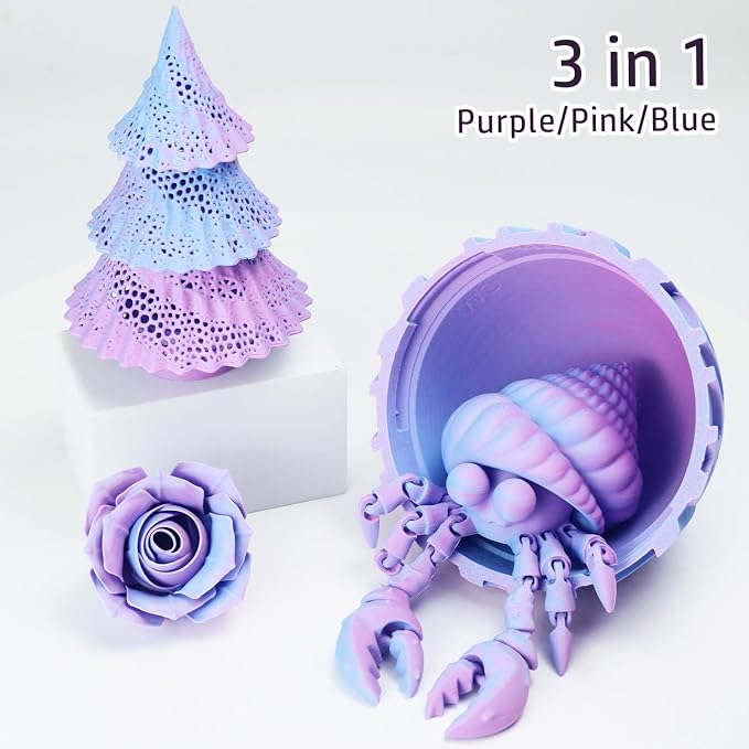 LOVOON Matte Tricolors PLA 3D Printer Filament Multi-Color Changing by Angle Rainbow PLA 3D Printing Filament Fit Most 3D Printers/3D Pens,Matte Purple/Pink/Blue,1KG(2.2lbs)/Spool