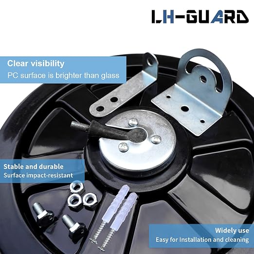 18" Convex Mirror, 2 Pack Security Mirror for Garage, Warehouse, Blind Spot, Office and Traffic Security, Safety Mirrors Indoor Outdoor