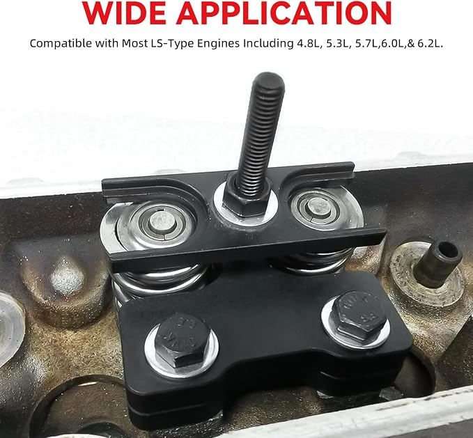 Valve Spring Compressor Tool - for 4.8 5.3 5.7 6.0 6.2 LS1 LS2 LS3 LS6 Engine - Compatible with Chevy LSX Camaro Silverado Corvette Pontiac Trans Am GTO G8 CTS V GM Trucks - 67605