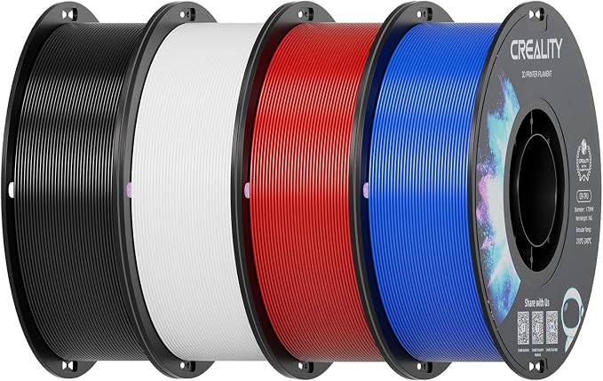 Creality TPU Filament 1.75 4 kg, 95A 3D Printing Filament, High Hardness & Resilience, Soft Adhesive Material, Elastic, 1kg(2.2lbs) Flexible Filament 1.75mm, for 3D Printer