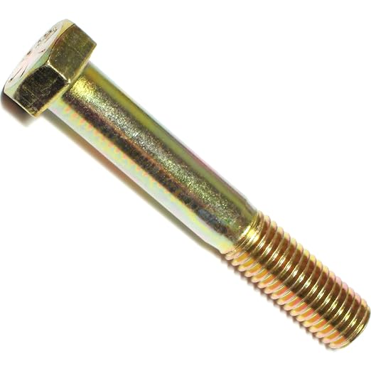 Hard-to-Find Fastener Grade 8 Hex Cap Coarse Large Bolts, Midwest Assortment Refill, Steel Hex Bolts for Construction, Home Improvement, 5/8-11 x 4 - Inch, Pack of 4