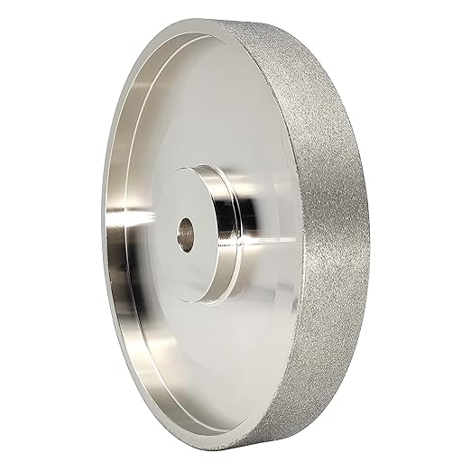 CBN Grinding Wheel 6 inch 180 Grit, 1" Wide, 1/2" Arbor, Sharpen High Speed Steel Cutting Tools