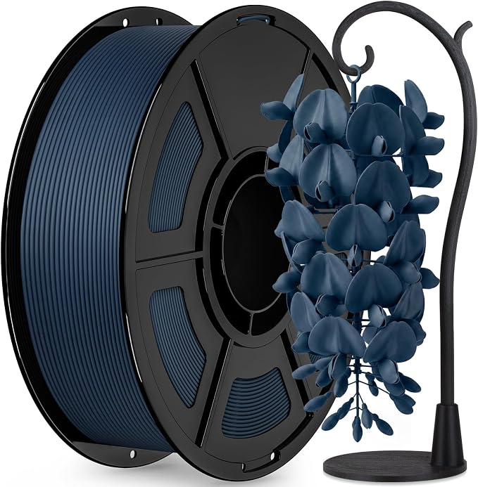 IEMAI Matte PETG Filament 1.75mm Navy Blue 1kg, Smooth Matte Finish 3D Printer Filament with Minimal Layer Lines & Low Warping, +/-0.02mm Dimensional Accuracy