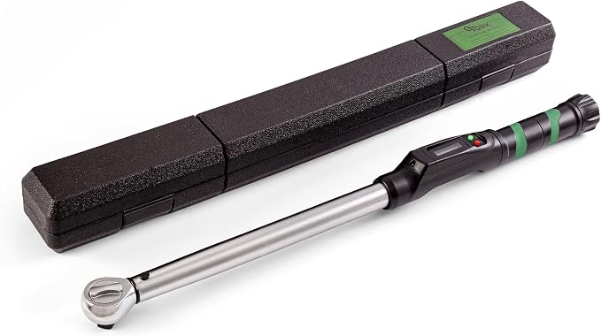 eTORK 1/2" Digital Torque Wrench, 25-250 ft-lb Heavy-Duty Automotive Tool | 1/2" Drive With Backlit Display for Automotive Maintenance, Motorcycle Service, Truck Repair, and Garage Projects