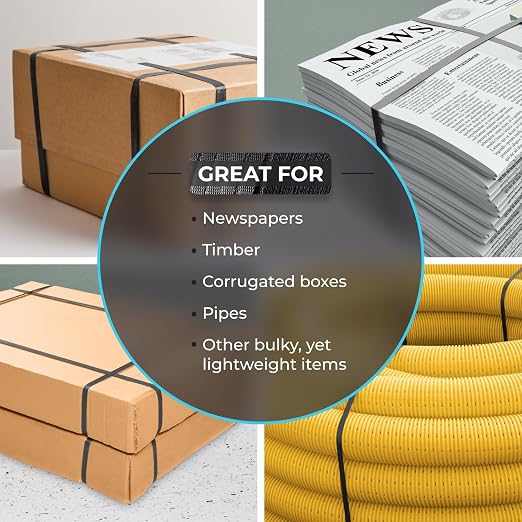 IDL Packaging Refill for Portable 1/2" Polypropylene (PP) Strapping Kits - 1/2" x 200' Polypropylene Strapping Coil with 600 lbs Break Strength and 100 of 1/2" Open Seals