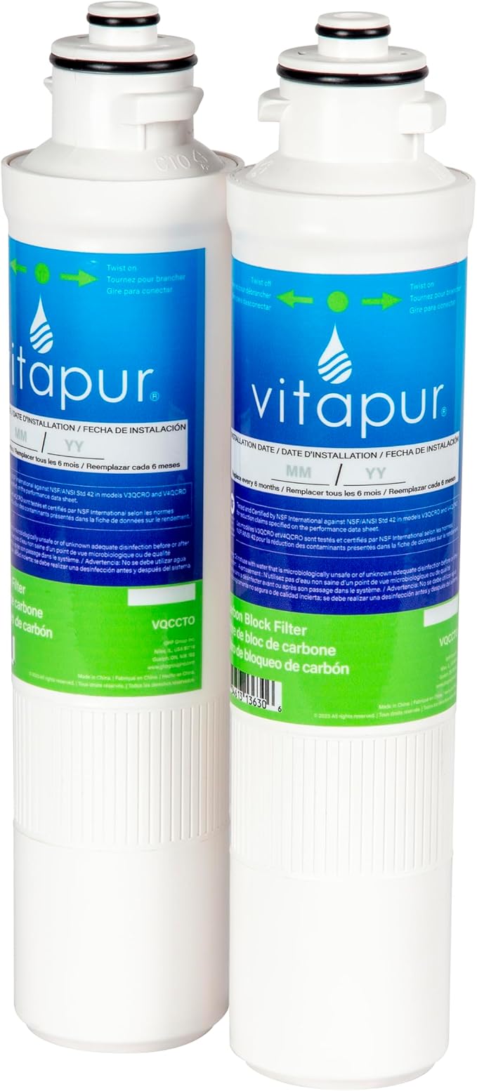 Vitapur Filter Replacement Kit for PQC1FS and PQC3RO