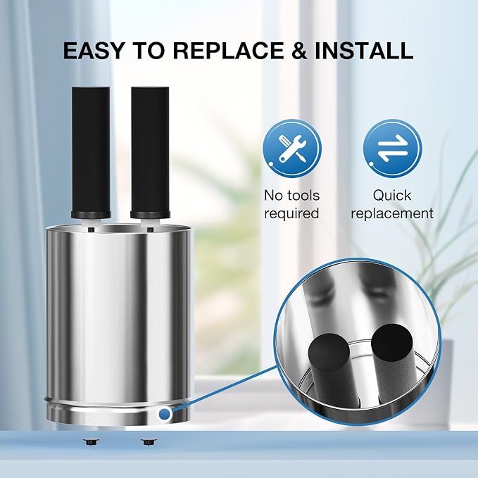 Black Purification Elements, NSF/ANSI 53 Certified Replacement Filters for Berlkey and ProOne Gravity Water Filter Systems (4 Pack)