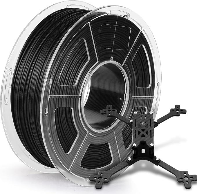 JAYO PA6-GF Nylon Glass Fiber Filament 1.75mm, Tough & Impact Resistant, Lower Abrasion Than Carbon Fiber, Heat Resistant to 214°C, Durable & Wear Resistant for Industrial & Mechanical Parts 1kg