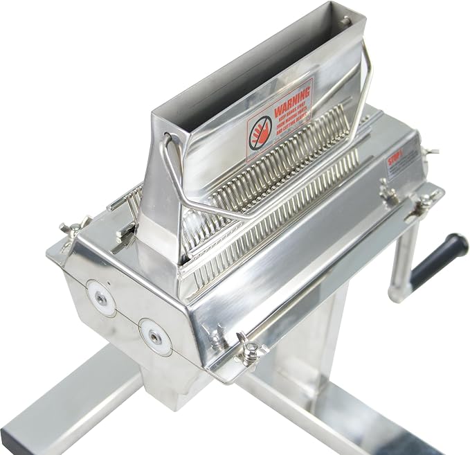 Hakka Commercial Meat Tenderizer, Manual Meat Tenderizer Machine Stainess Steel 7 inch/175mm Width 37-blade Meat Flatten Tool for Beef Pork Chicken Steak