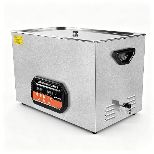 Ultrasonic Cleaner 30L 600W Digital Ultrasonic Cleaning Machine with Upgraded Degassing & Gentle Mode, 40kHz, with Heater & Timer for Tools, Jewelry, Watches, Glasses, Dentures, Small Parts