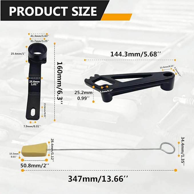 Engine Timing Chain Kit Combo Set, Including Camshaft Tool, Valve Spring Compressor, Valve Cam Phaser Lock Out Kit, Timing Belt Tools Compatible with Ford 4.6L 5.4L 6.8L 3V Engines