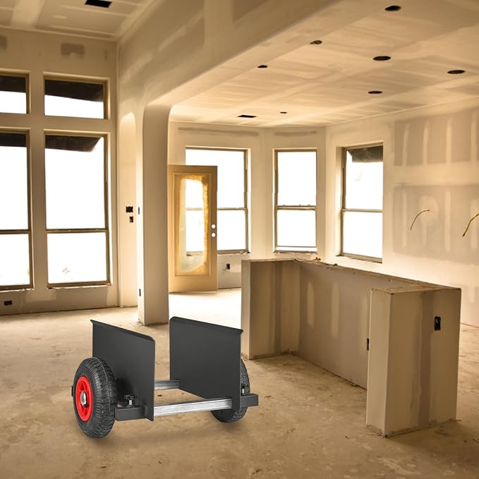 VEVOR Panel Dolly, 600LBS Heavy-Duty Drywall Mover with 8" Pneumatic Wheels, Adjustable Clamp Panel Cart for Drywall Sheet, All Terrain Moving Cart