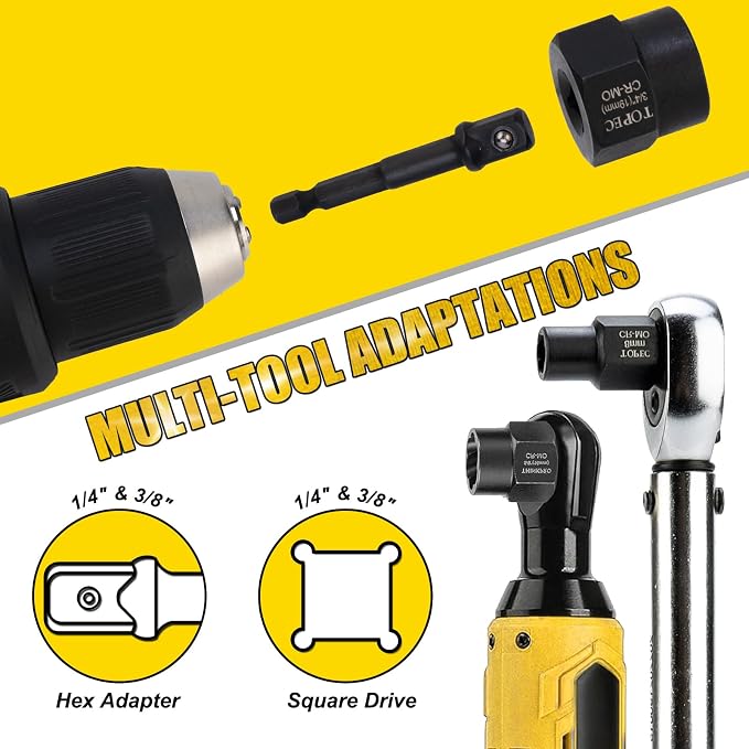Topec Bolt Extractor Kit, 35-Piece Broken Bolt Extractor Set, Impact Bolt & Nut Remover Socket Set, Removal Tool for Removing Damaged, Frozen, Rusted, Rounded-Off Bolts, Nuts & Screws