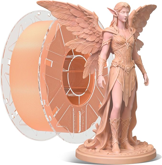 Creality 3D Printer RFID Filament, Hyper PLA Filament 1.75mm Bundle for 3D Printing, Hyper PLA RFID Filament No-Tangling High Precision, 1KG(2.2 lbs) Spool (Peach Pink)