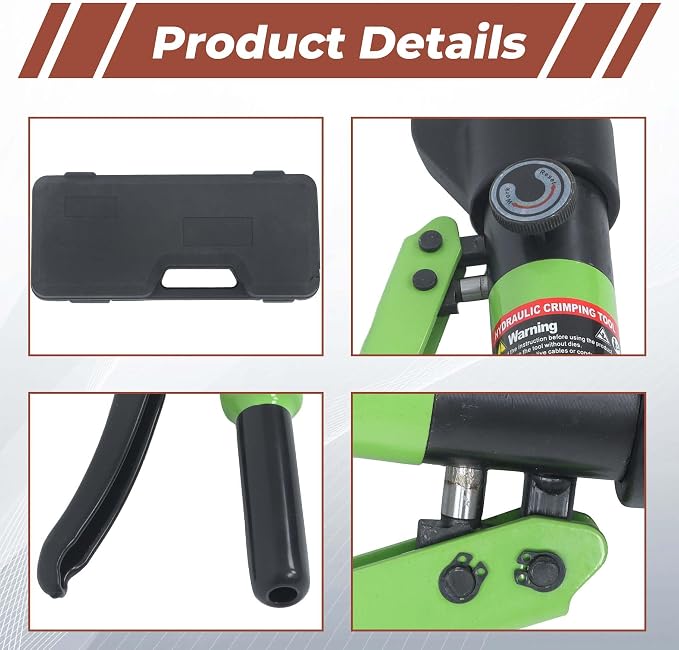 1Pcs YQK-70 Hydraulic Crimping Tool Wire Crimper for Welding Cables, Electrical Cables and Power Wires