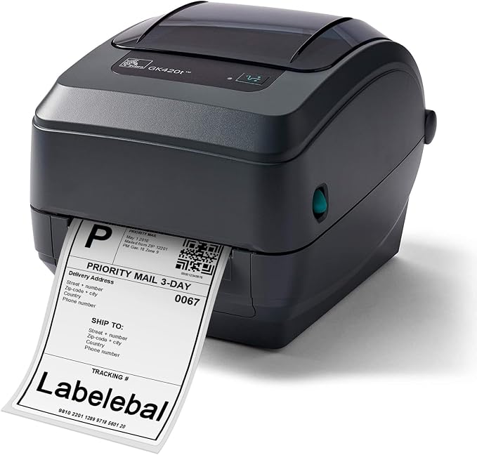 【2000 Labels/4 Stacks】 Labelebal 4" x 6" Fanfold Direct Thermal Labels (101mm x 152mm) Shipping Address Mailing Postage Labels Compatible for Zebra & Rollo Printer Adhesives (500 Labels/Stack)