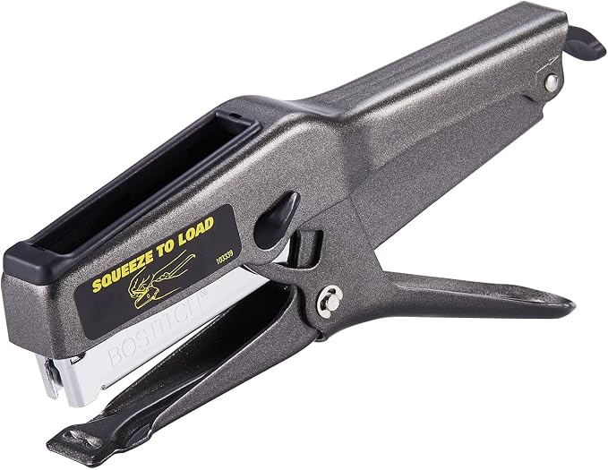 Bostitch Office B8 Heavy Duty All Metal 45 Sheet Plier Stapler, 210 Stapler Capacity, Full-Strip, Black