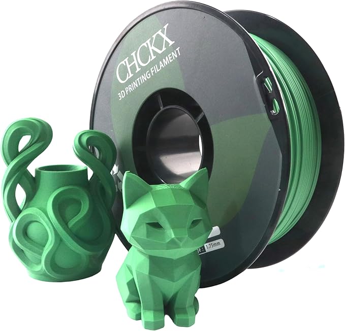 Matte PLA 3D Printer Filament, 1KG Spool(2.2lbs) 1.75mm PLA Gradient Filament for Most FDM 3D Printers,Forest Green
