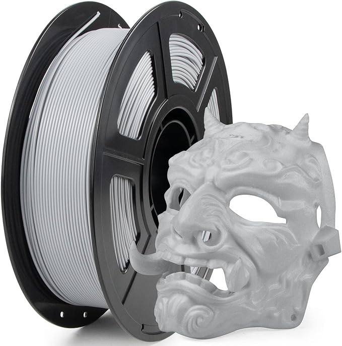 iSANMATE Rapid PLA Filament 1.75mm, Grey 3D Printer Filament, Fast Printing Speed PLA, Dimensional Accuracy ±0.02mm, 1kg/Spool