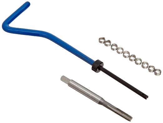 E-Z Lok EK30510 Helical Threaded Insert Kit, 304 Stainless Steel, #8-36 Thread Size, 0.164" Installed Length (Pack of 10)