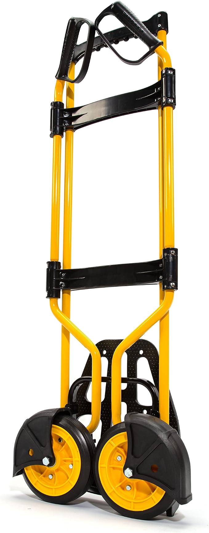 Stanley Heavy-Duty Folding Hand Truck & Dolly, 400 lbs. (181 kgs.) Capacity, Professional Grade, Compact, Lightweight & Slim Design, Easy Storage, Steel Frame, Ergonomic 3 Handle Design (SXWT-FT591)