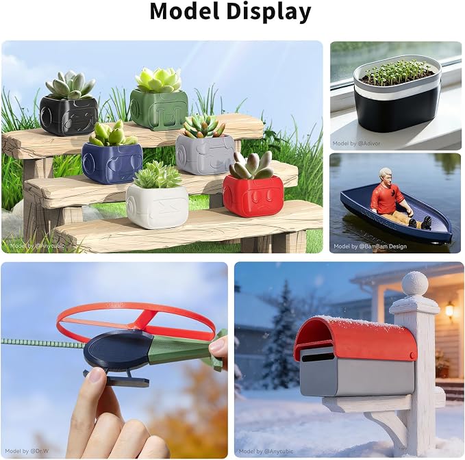 ANYCUBIC ASA Filament 1.75mm, Weather & Heat Resistant, 3D Printer Filament Suitable for Printing Outdoor Functional Parts, Dimensional Accuracy +/- 0.02mm, 1KG Reusable Spool, Olive Green